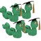 12" Personalized Graduation Autograph Green Stuffed Bookworm with Cap